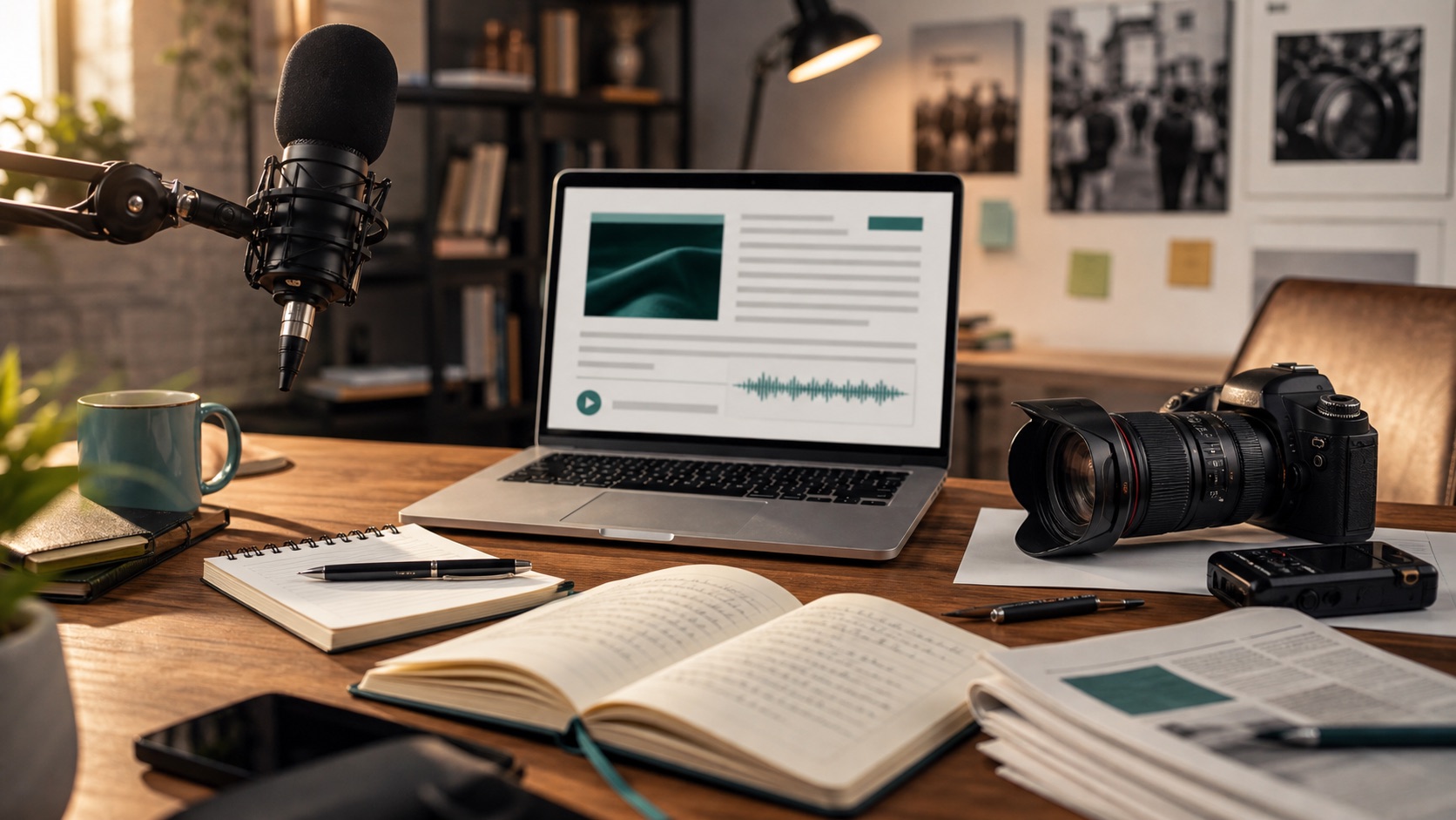 Giornalismo, podcast, interviste e contenuti editoriali online